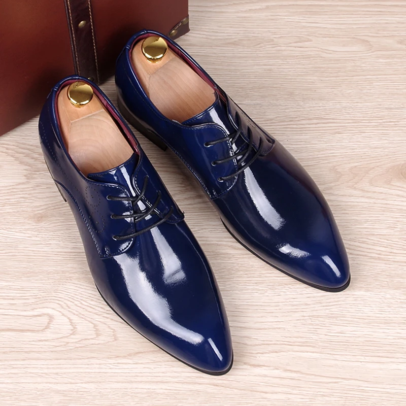 Men's Formal Pointed Toe Oxfords Leather Shoes Casual Dress Wedding Party Prom 