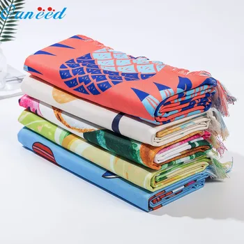 

Ouneed beach towel tapestry Turkish cotton tassels beach towel thick stripe towel beach dual-use composite bath towels drop ship