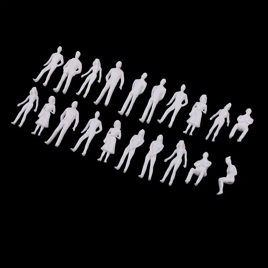 10個ミニチュアフィギュア1 50建築ヒューマンスケールジオラマモデルabs人 Model Building Kits Aliexpress