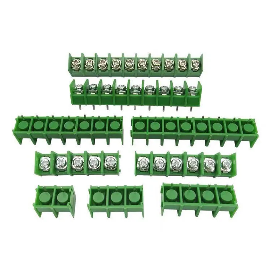 5 шт. KF8500 8 мм KF7620 7 62 разъем pitch pcb винт клеммный блок 2 pin / 3 pin/4pin Зеленый Черный 10A