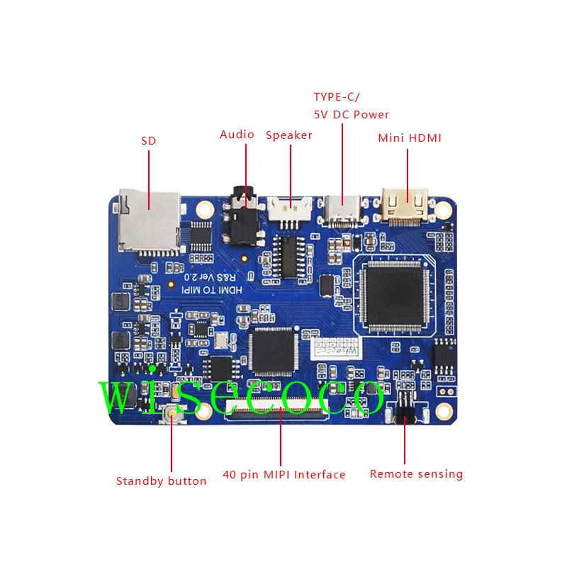 7 дюймов ЖК-экран 1200*1920 MIPI HDMI type-c USB-C контроллер драйвер платы TFTMD070021 Дисплей динамик