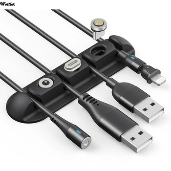 

New 3 In 1 Magnetic Cable Plugs Case For Micro USB Type C Portable Storage Box Magnet Plug Case Connector Head Tips Container