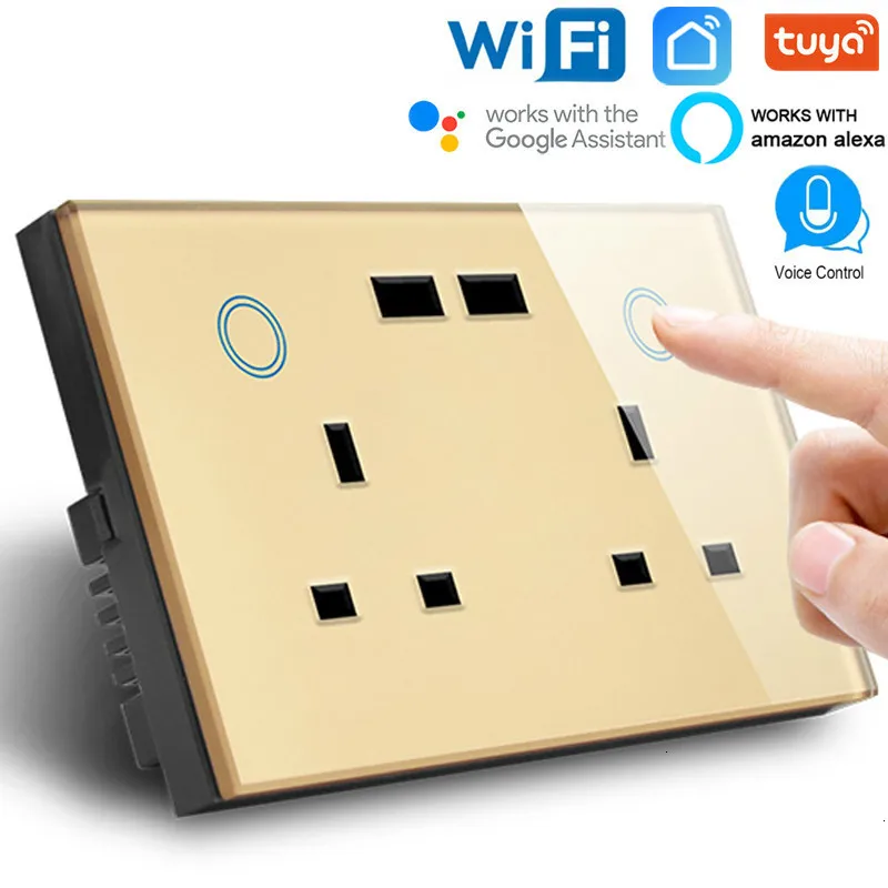 Розетка сенсорная с поддержкой Wi Fi и USB 2 0 13 а|Электрические розетки| |