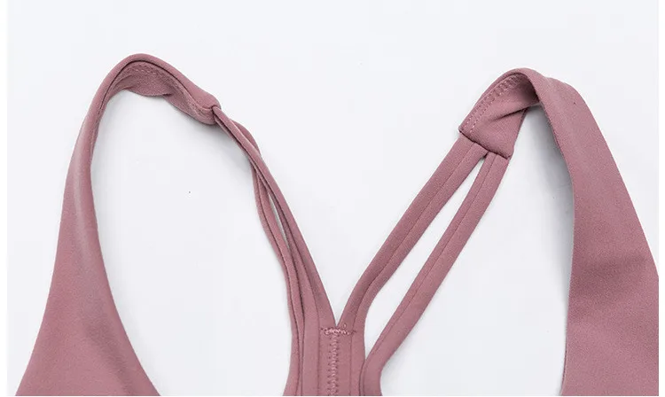 High strength Workout Sports Bras Tops Women Naked-feel Wireless Gym Fitness Bras Padded Push Up Athletic Vest Yoga Tops