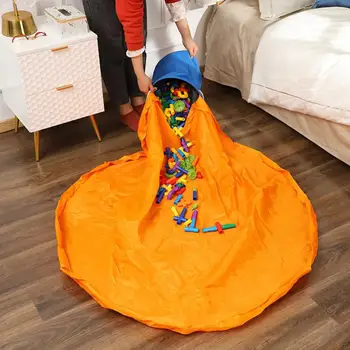 

1.45M Kids Play Mat Toy Storage Bags oversized Organizer Play Mat Capacity Durable Storage Bag Outdoor Building Blocks Mat