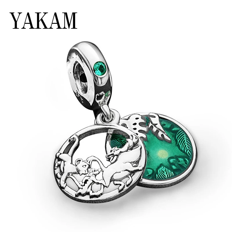 

Lion King Simba Nala Timon Pumbaa Pendant Beads Fit Original Pandora Charms Bracelet for Women Jewelry Dino Park Dangle Necklace