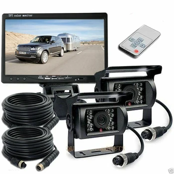 

Car 4Pin IR LED Night Vision System Waterproof Back Up Camera W/ 7 Inch Monitor