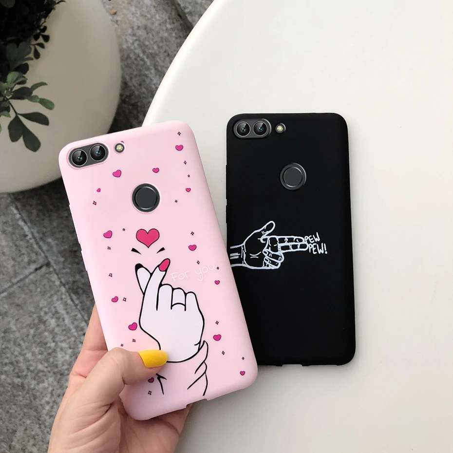Для huawei P smart чехол Роскошный Матовый чехол-накладка на заднюю панель из силикона и мягкого ТПУ с крышкой для huawei P smart FIG-LX1 Psmart чехол кожаный чехол Капа