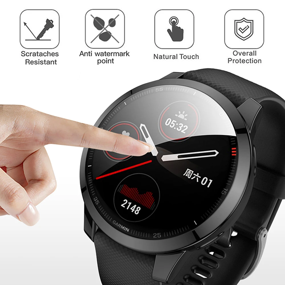 2021 TPU Soft Screen Glass Protector Case Shell Frame For Garmin Vivoactive 4/4S Venu 2/2S Bumper Vivoactive4 Venu2 Full Cover