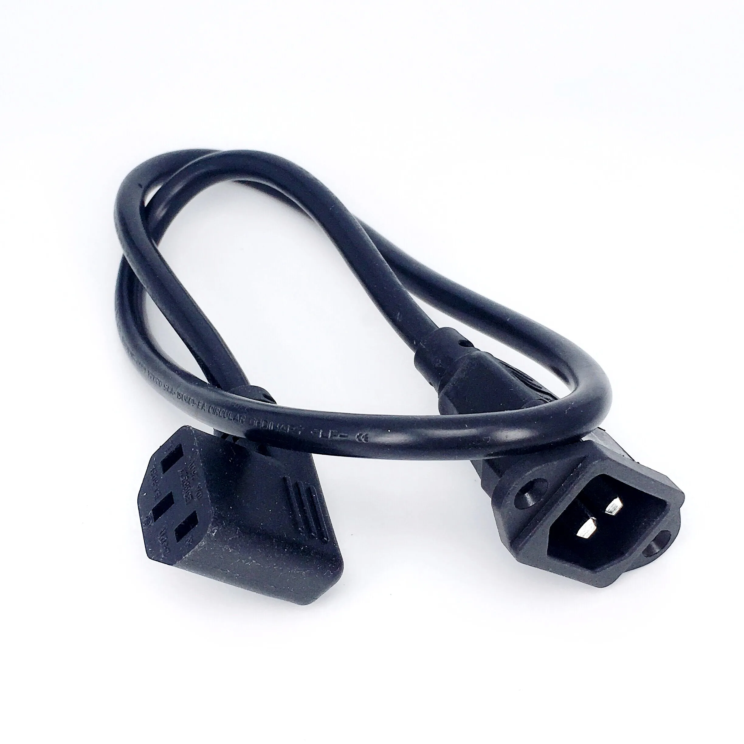 IEC320 C14 to C13 Extension cord,C14 with screw holes and C13 Short,30CM/60cm lenght,C13 Left/Right Angled,H05VV-F 3G 0.75MM