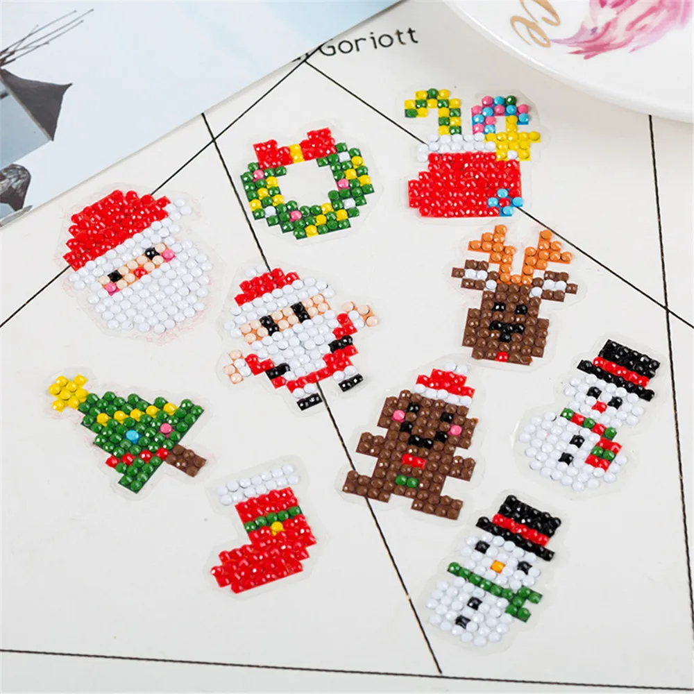 Cartoon DIY Diamond Embroidery Animal Painting Full Drill Children Toys Round Sticker for Cup Book Phone Decor | Дом и сад
