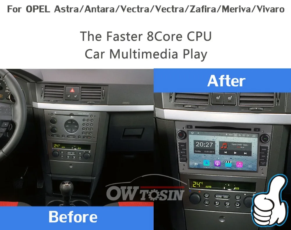 Cheap 4GB RAM Android 9.0 USBX5 Car DVD for Opel Antara Astra H G Combo Corsa Zafira B Vectra C D Meriva Vivaro Tigra Car Radio GPS 6