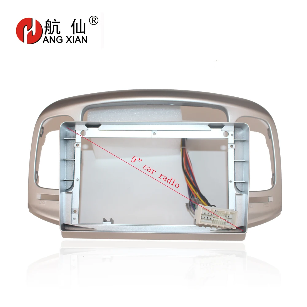 Автомобильный радиоприемник angxian 2Din рамка для Hyundai Accent 2006 2011 DVD панель gps комплект