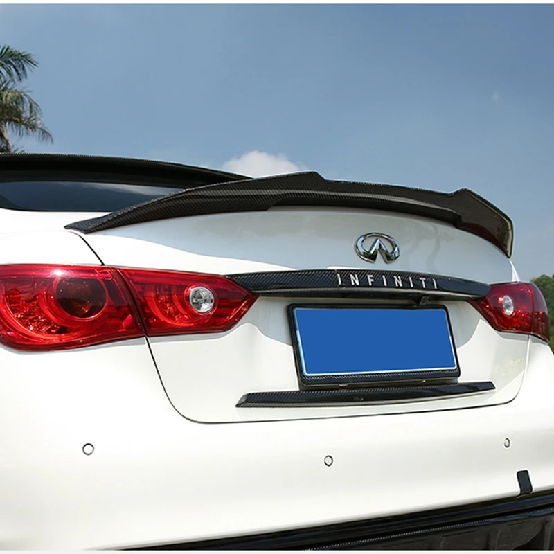 Спойлер для Infiniti Q50 Q50S спойлер из углеродного волокна в стиле PSM 2015 2017 с крышкой