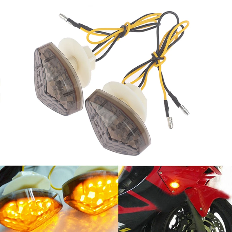 Universal 2pcs Motorcycle Led Turn Signal Indicator Light Lamp Bulb Blinker Flashers Cbr 600rr 1000rr Decorative Lamps & Strips - AliExpress