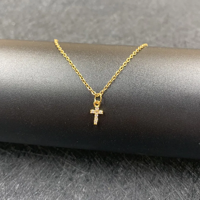 

Fashion Simple Cross Pendant Clavicle Chain Retro Geometric Accessories Choker Chain Necklace Jewelry Gifts For Female/Male