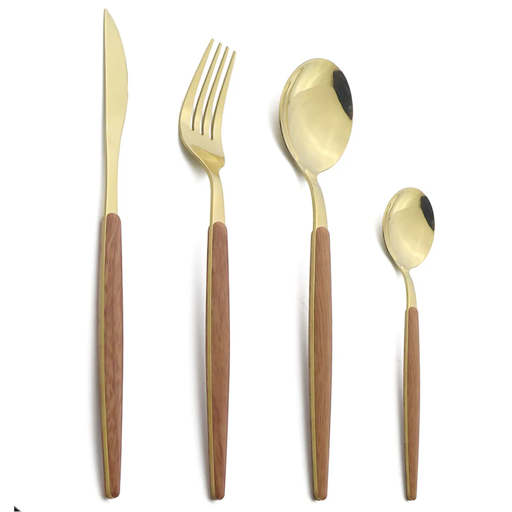 4Pcs Gold Pointed