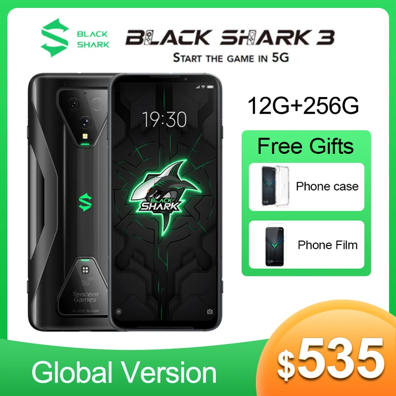 Глобальная Версия Black Shark 3 смартфон с 5 5-дюймовым дисплеем процессором Snapdragon 6 67