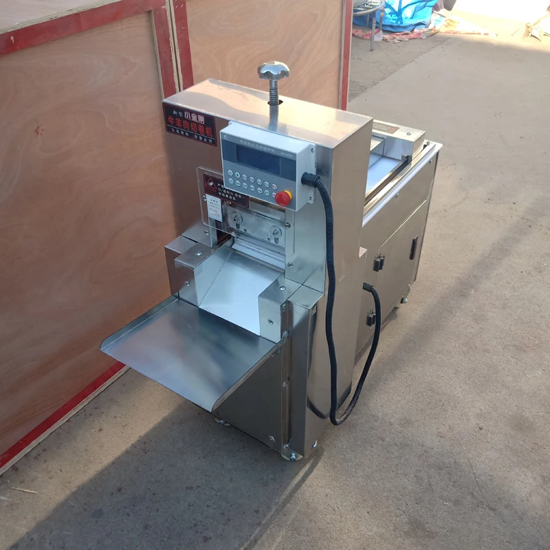 

110V 220V electric CNC single cut lamb roll machine time saving and labor saving commercial meat roll machine