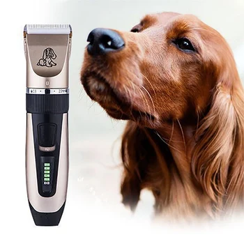 

Professional Electrical Pet Clipper USB Rechargeable Electric Shaver Pet Cat Dog Hair Trimmer (charging LCD Power Display)