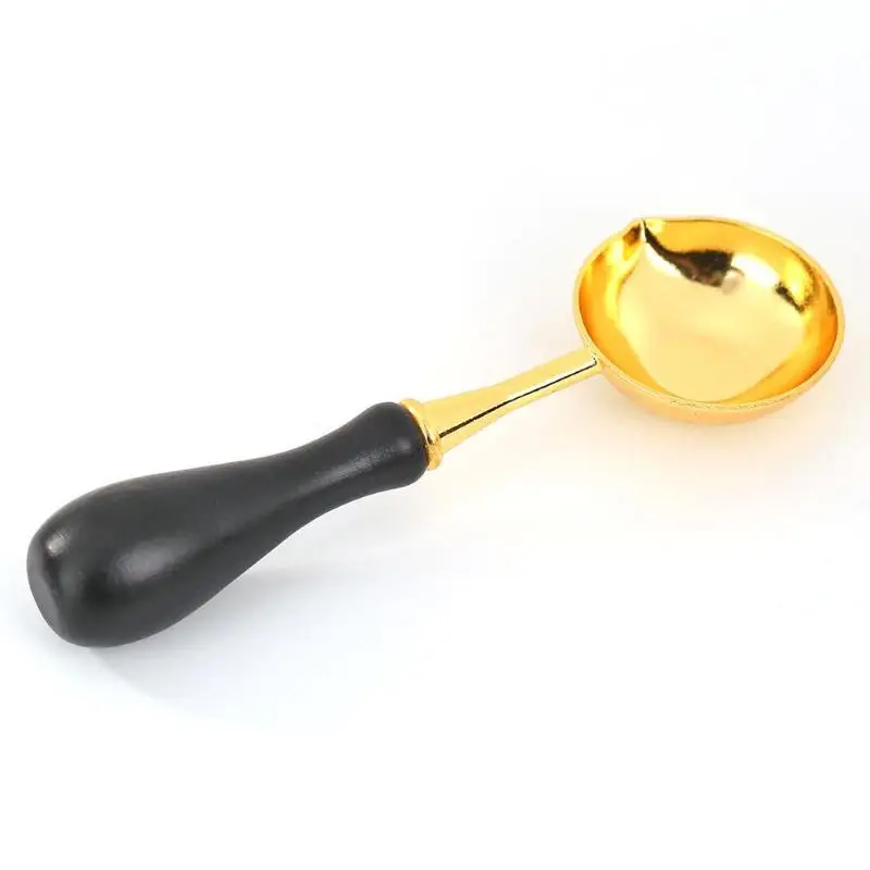 New Vintage Stamp Fire Paint Sealing Wax Spoon Melting Firing Stamp Envelopes Card Wax Sticks Spoon Stamps Candle Tool Gifts
