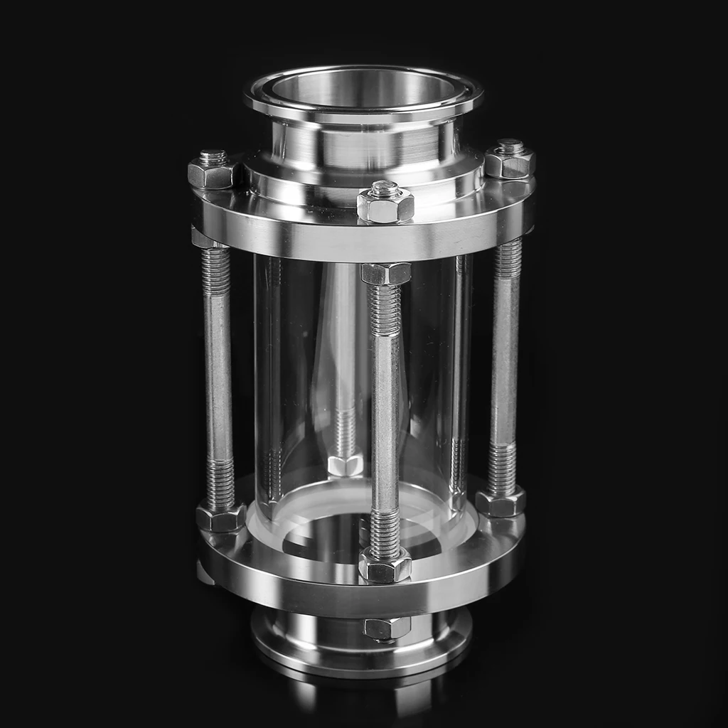 

Drop Ship 2" Pipe Flow Sanitary Sight Glass Tri Clamp Type Fitting Ferrule OD 64mm