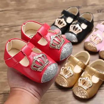 

1 Pair Adorable Baby Girls Cute Soft Sole Shoes Infant Star Anti-Slip Shoes Indoor Toddler New Fashion Footwear for Baby Girls