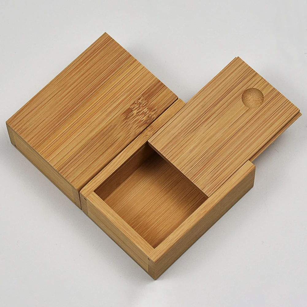 

Bamboo Key Sewing Needle Box Girl Makeup Storage Box Small Items Coins Chess Storage Box Storage Bag Home Decorations Crafts
