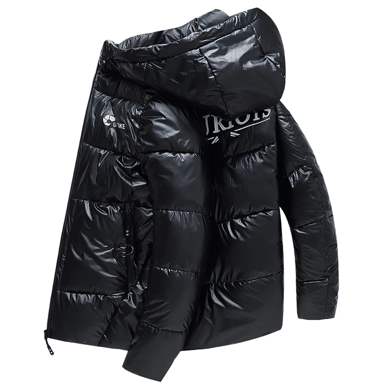 Promotion Parka Hooded Men Winter Coat Thick Men's Jacket Casual Men's Warm Jackets Solid Parka Men L-4XL Men Coat Gray Black Parka Jacket