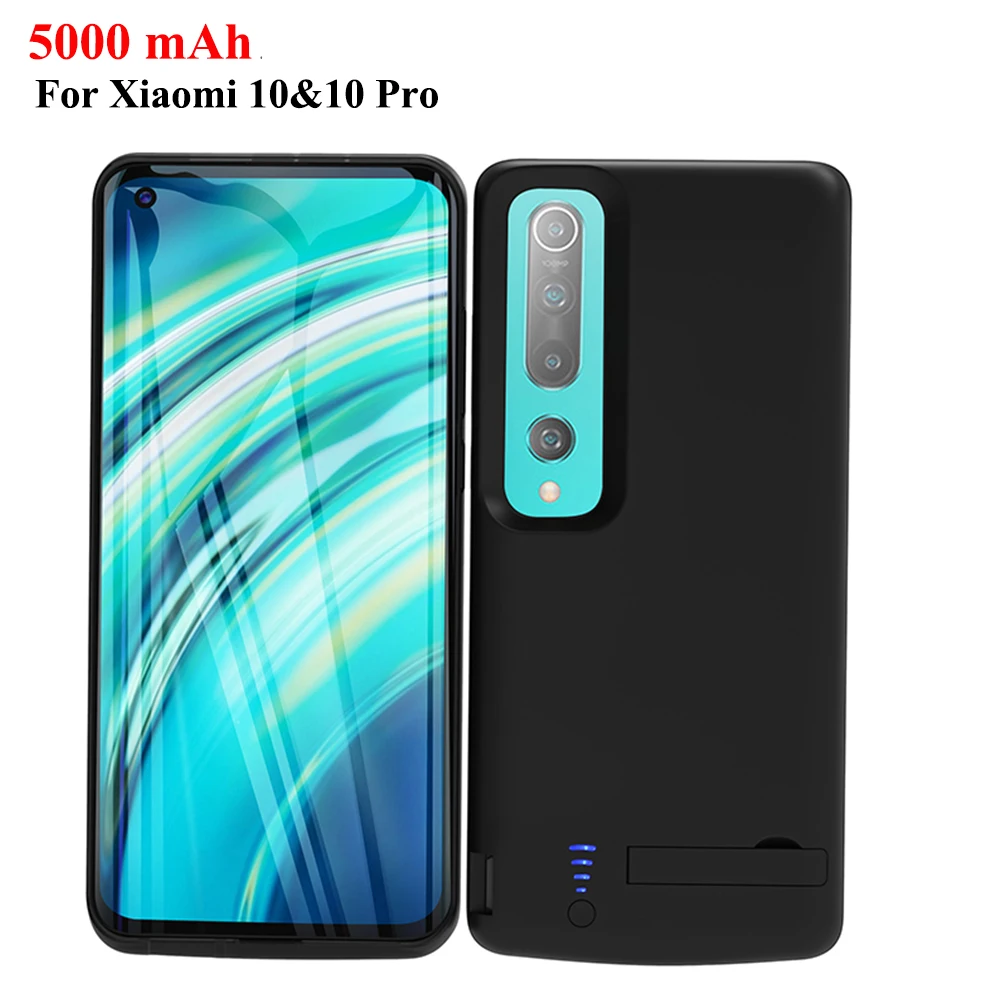 Чехол с аккумулятором 5000 мАч для Xiao mi 10 и Pro чехол зарядным устройством USB Mi чехлы |