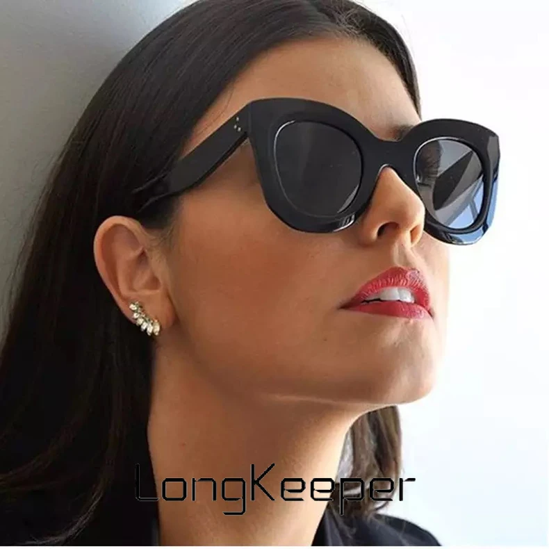 purple sunglasses LongKeeper Cat Eye Vintage Sunglasses Women 2020 Fashion Leopard Sun Glasses Sexy Ladies Eyewears UV400 Goggles Oval Glasses best sunglasses for women