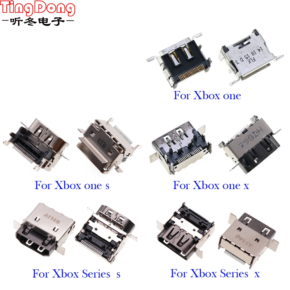 

1PCS For XBOXONE SLIM / X /Series X HDMI-compatible Port Connector Socket Replacement For Microsoft Xbox One S Slim