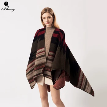 

Poncho Feminino Inverno Cardigan Cape Winter Cachemire Scarf Women Luxury Brand Scarves Shawls Wraps abrigos mujer invierno 2019