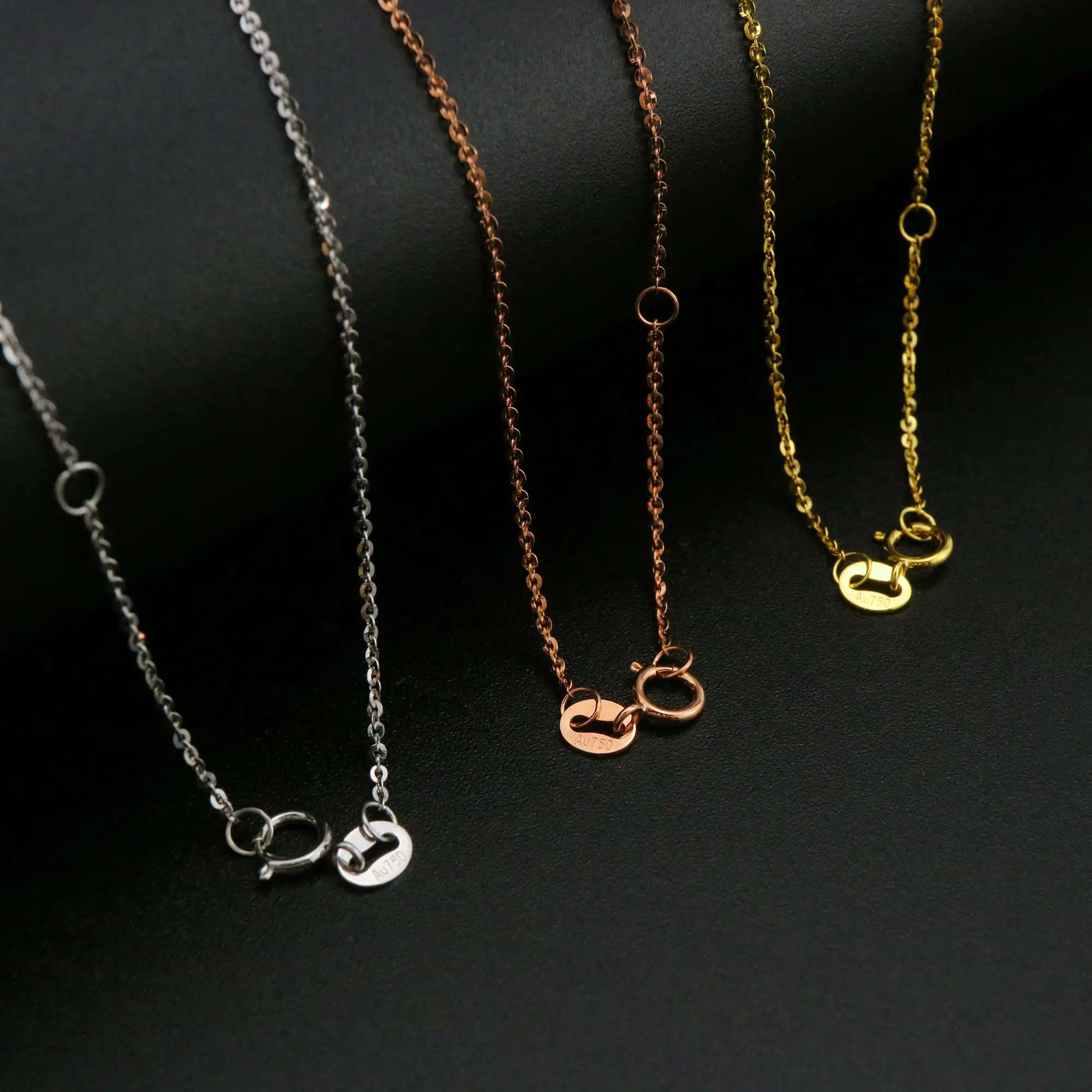 Genuine 18K Solid Gold Necklace 