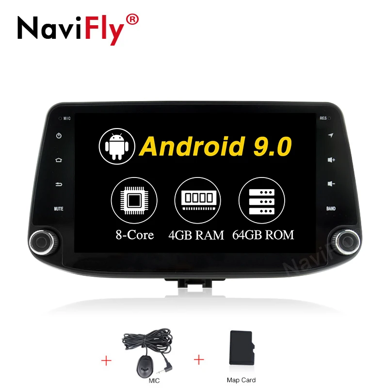 Android9.0 Восьмиядерный 4G ram 64G rom автомобильный мультимедийный плеер для hyundai i30 с gps-навигация, радио, стерео wifi - Цвет: 64G model