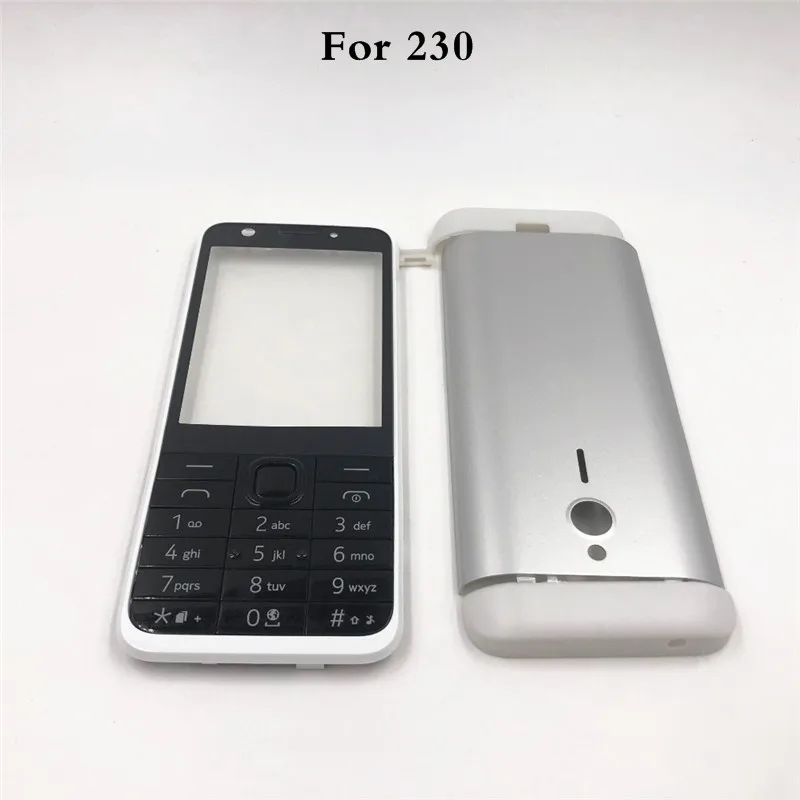 Оригинал для Nokia 230 230ds RM 1172 новый полный чехол телефона с английской