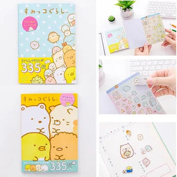 

335Pcs/Pack Japanese Style Cartoon Book Decorative Washi Stickers Scrapbooking Stick Label Diary Album Stickers