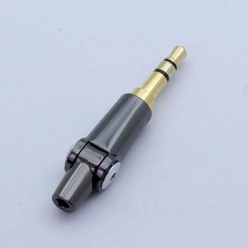 100PCS High Quality Jack 3 5mm 3Pole Stereo Deformable Straight Curved Plug 3 5MM Angle Audio Connector For DIY Headphone