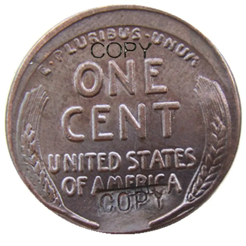 US 1946S один цент безцентная ошибка Медь имитация монеты