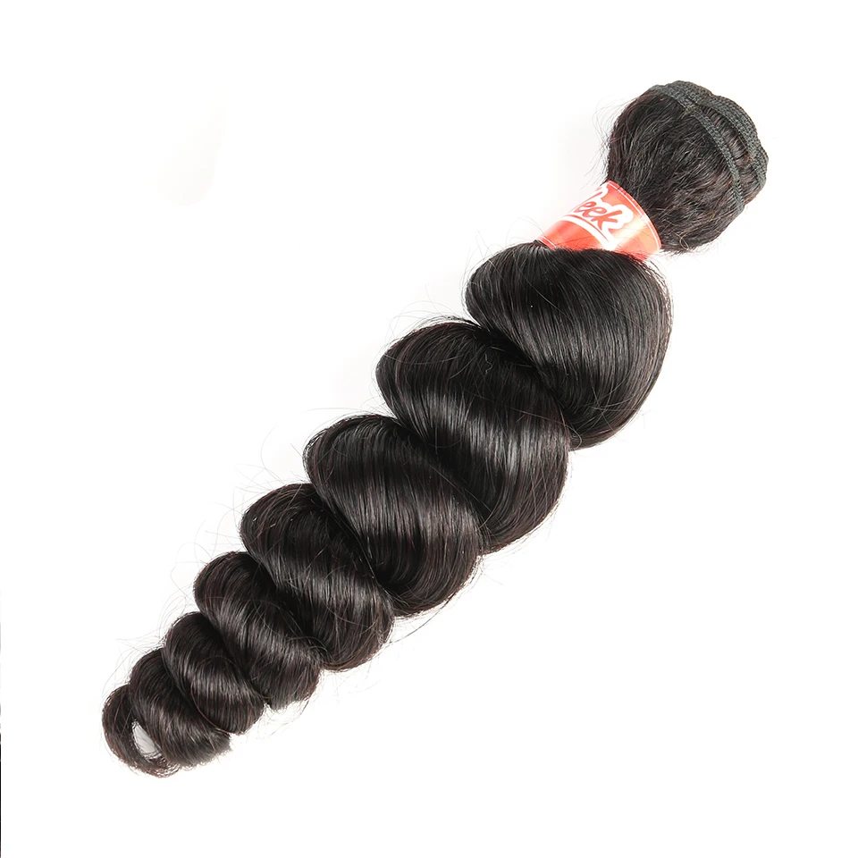 

Sleek Brazilian Hair Weave Bundles 8 to 28 30 Inch Brazilian Loose Wave Remy Human Hair Extension 3/4 Bundle Deals Free Ship