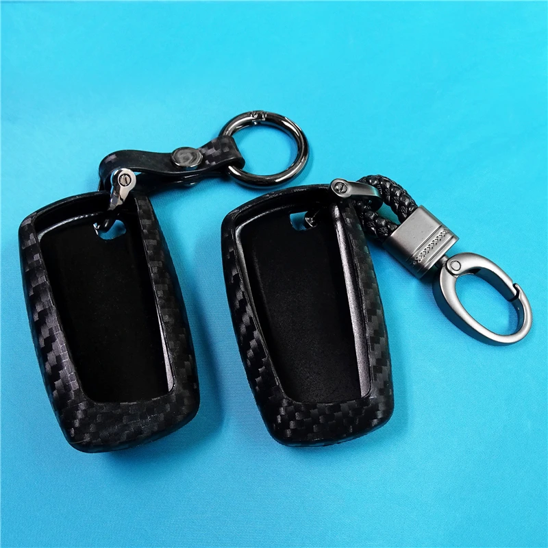 

For Bmw 1 3 5 7 Series X1 X3 X4 X5 X6 M3 M5 Z4 F20 F30 F10 E90 E60 E30 Car key Shell Protecor Car Key Case Cover Carbon Fiber