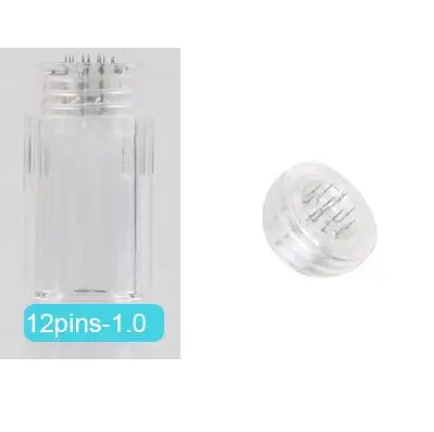 12pins-1.0(10PCS) Игольчатый картридж Hydra Pen H2 оригинальная игла 12 контактов Nano-HR Nano-HS гиалуроновая кислота Hydra. Ручка Hydrapen микроиглы - Цвет: 12pins-1.0(10PCS)