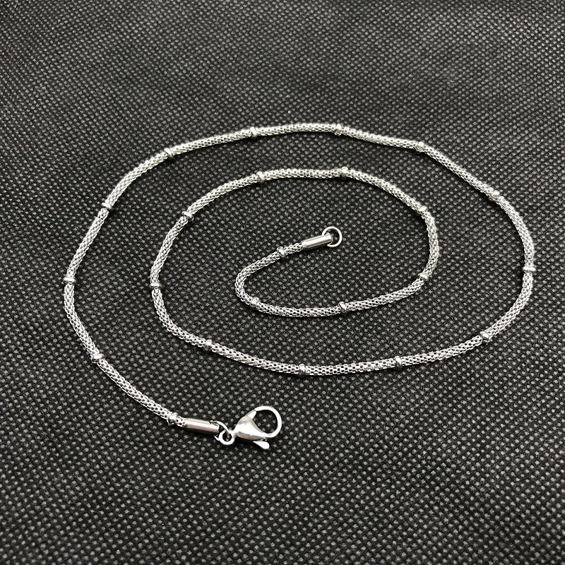 Серебряное ожерелье женское золотое ожерелье с длинными цепями из нержавеющей стали серебряные женские аксессуары модные украшения на шею цепь
