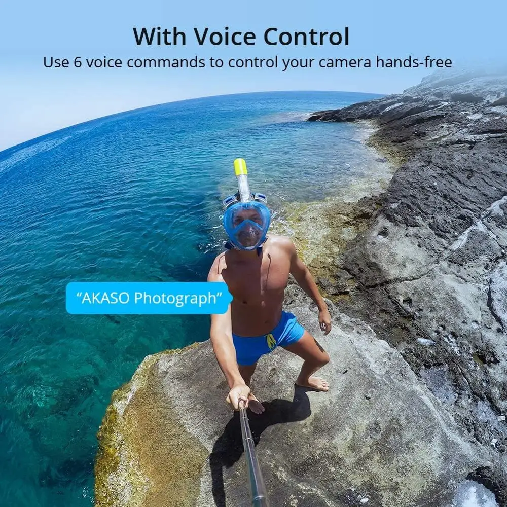 AKASO Brave 6 Plus WiFi Action Camera Native