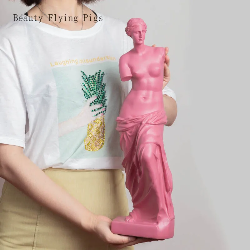 

Venus De Milo Large Resin Statue Aphrodite Goddess Statue Masterpiece Crafts Modern Sculpture Table Home Decor Ornaments