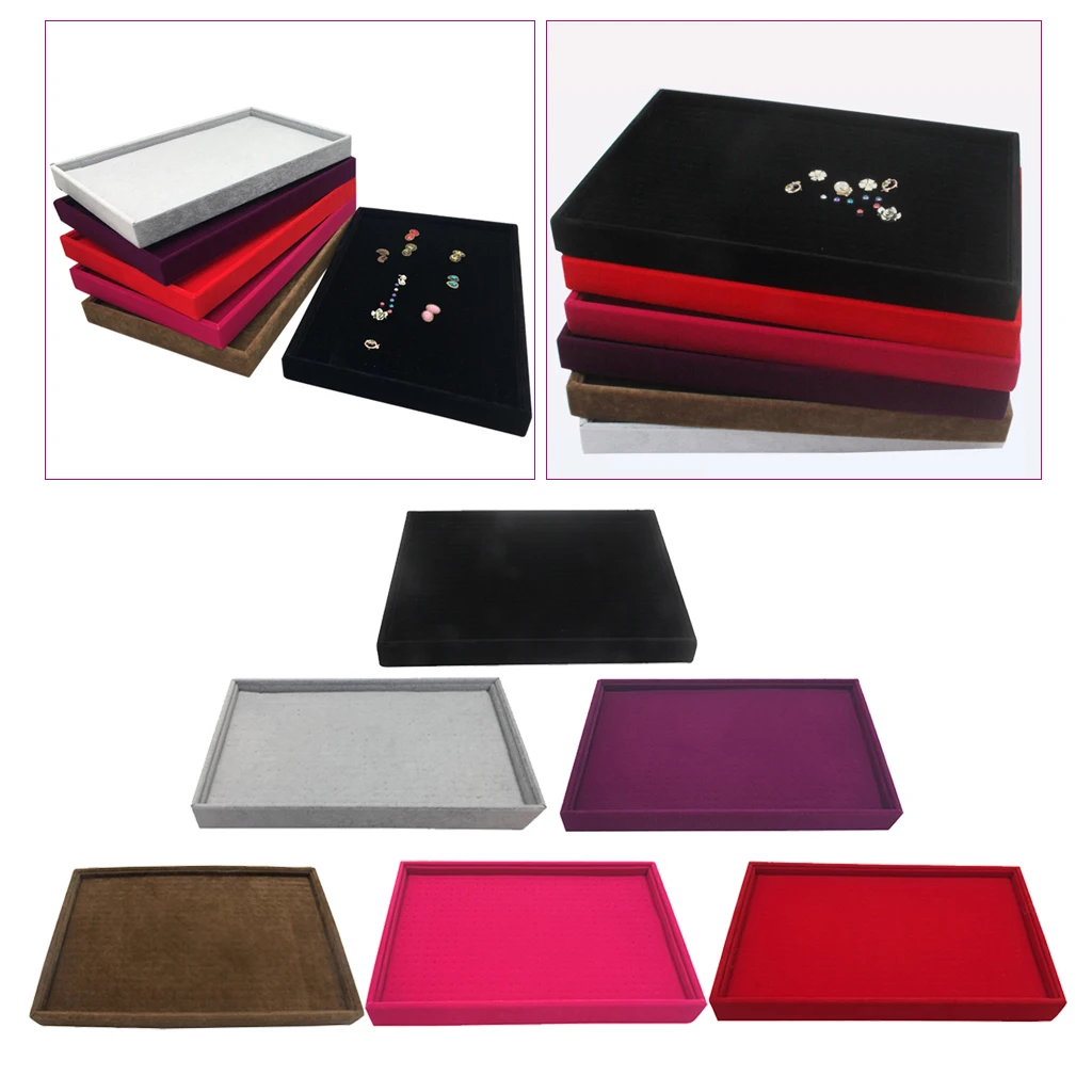 Бархатный органайзер для демонстрации ювелирных изделий держатель серег колец