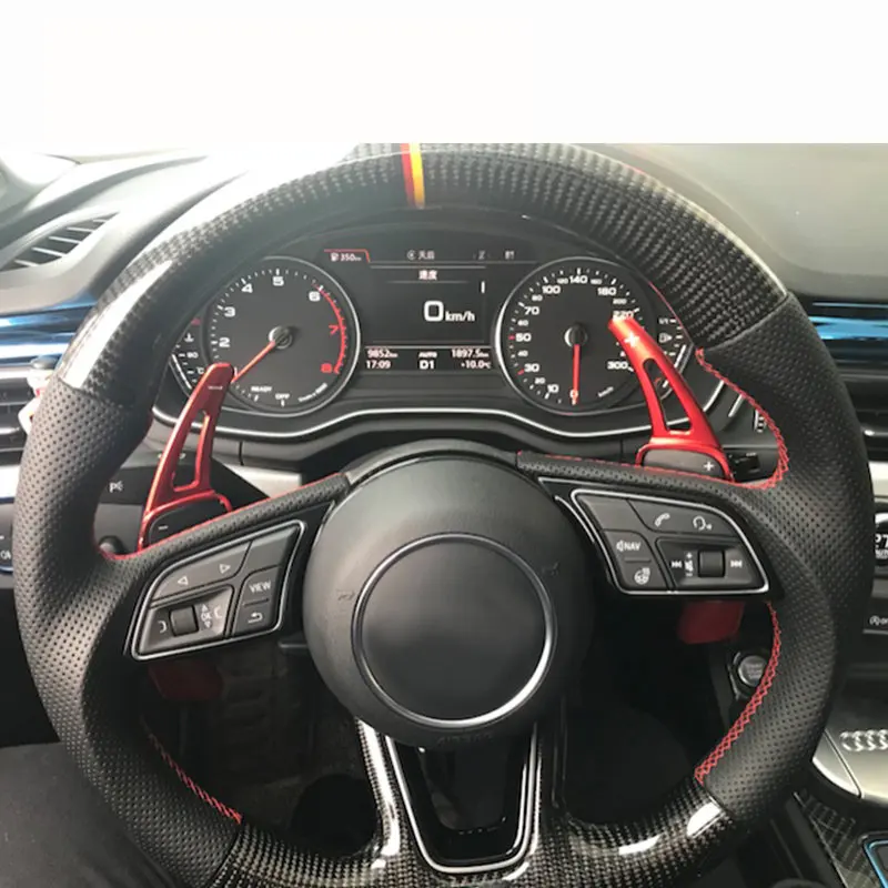Автомобильный руль Алюминиевый DSG шифт весло переключения для Audi new TT (2015) TTS (2016) Q7