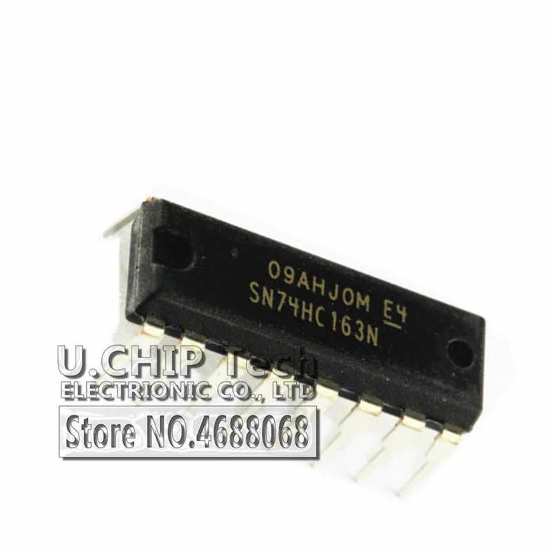 10 шт./лот новый оригинальный SN74HC163N DIP-16 CD74HC163E 4-разрядный синхронный двоичные счетчики