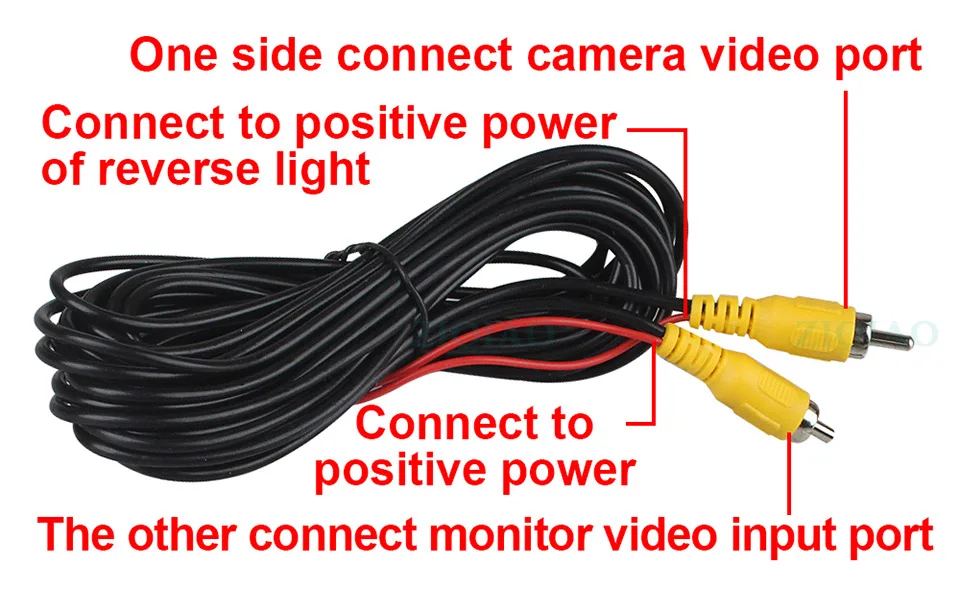 ZIQIAO 7 Inch TFT LCD Car Monitor Display Reverse Parking Monitoring System with Night Vision Side View Front Rear View Camera