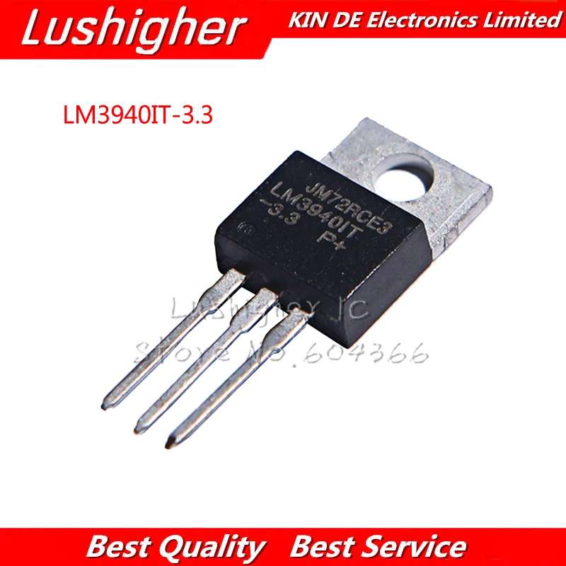 5pcs Lm3940it-3.3 Lm3940 To220 Lm3940it 3.3 To-220 - Integrated ...